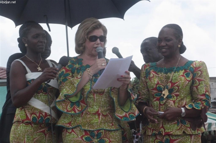 Mme Dominique Ouattara, aux secrétaires de Côte d’Ivoire: “C’est pour vous et vos familles qu’ADO est candidat”